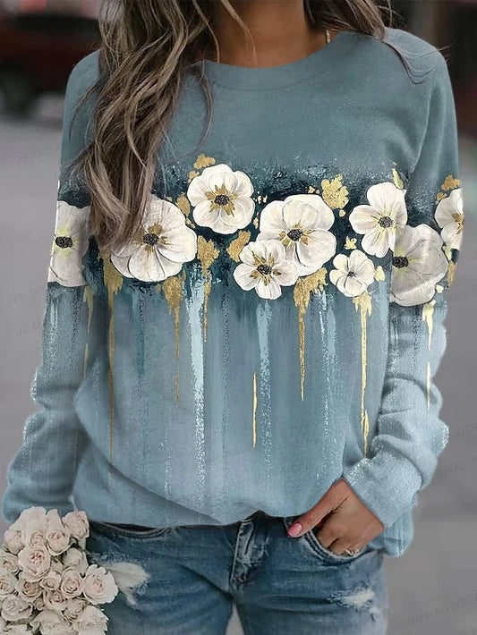 Floral Vibe Oversized Hoodie