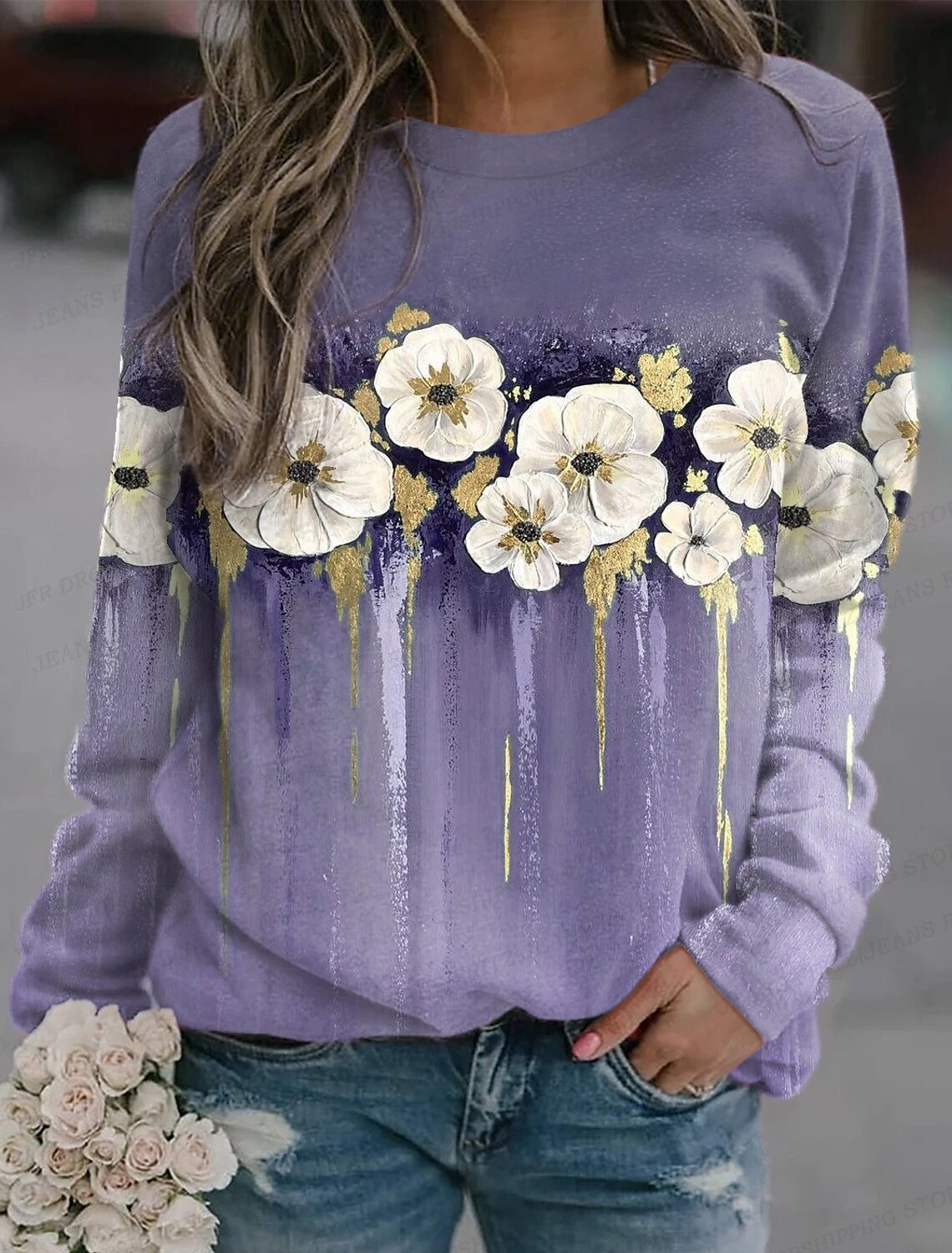 Floral Vibe Oversized Hoodie