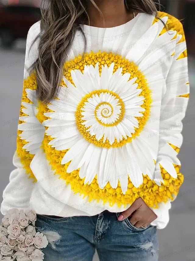Floral Vibe Oversized Hoodie